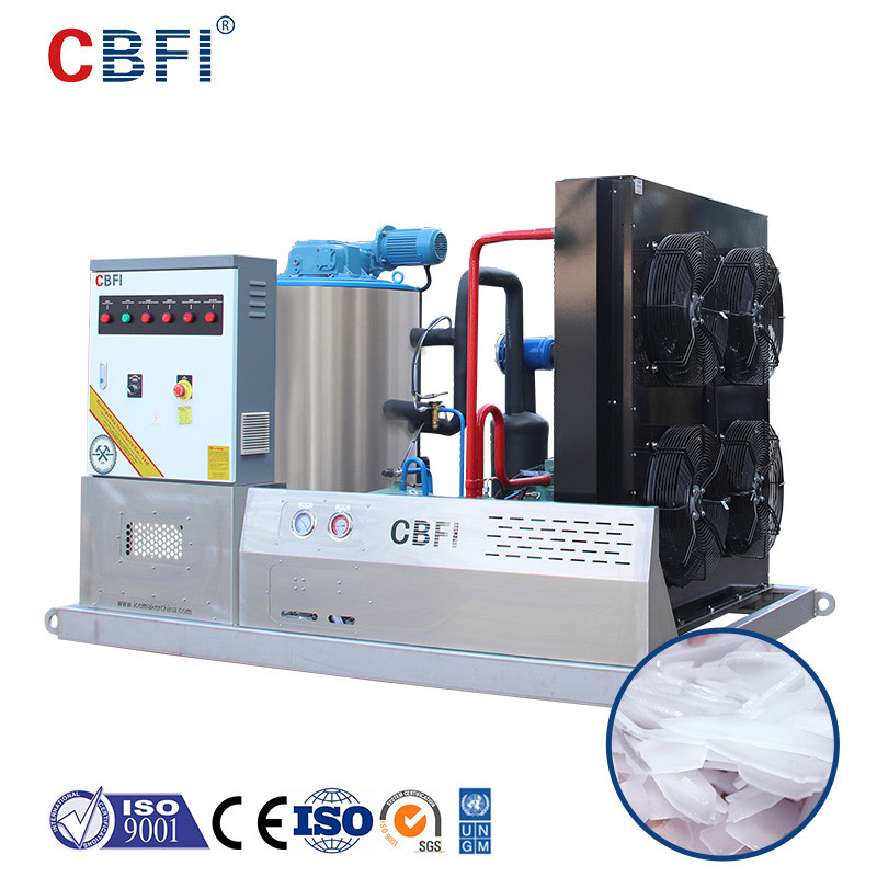3 Tons Air Cooling Commercial Flake Ice Machine For Fish Meat