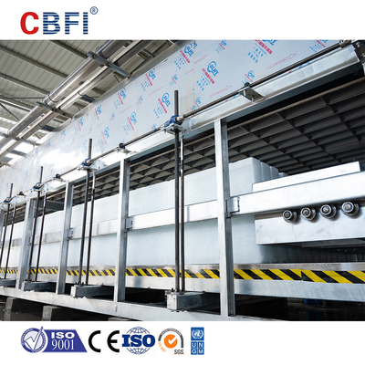 Machine voor het maken van ijsblokken met een hoge capaciteit met PLC-besturing en een capaciteit van 3-200 ton/dag