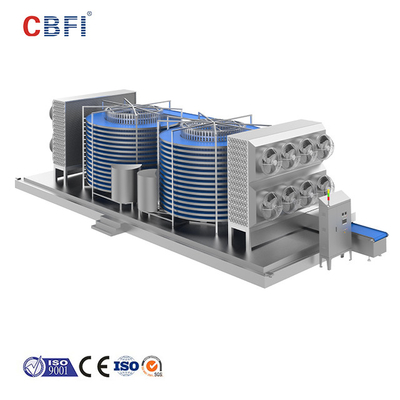 CBFI SUS304 Spiral Quick Freezer Bevroren noedels en gebak