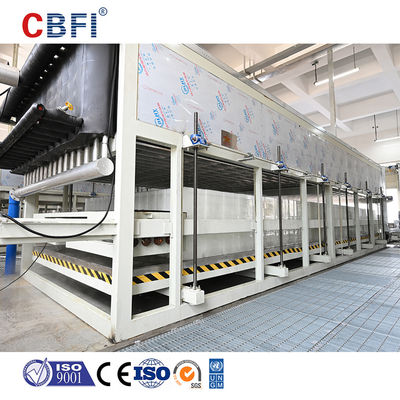 Machine voor het maken van ijsblokken met een hoge capaciteit met PLC-besturing en een capaciteit van 3-200 ton/dag