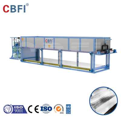 CE/ISO 220V/50Hz directe koeling ijsblokmachine met PLC-besturing van roestvrijstalen verdamper